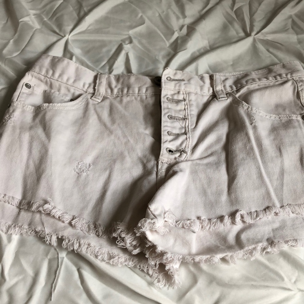 Off white Free People denim shorts